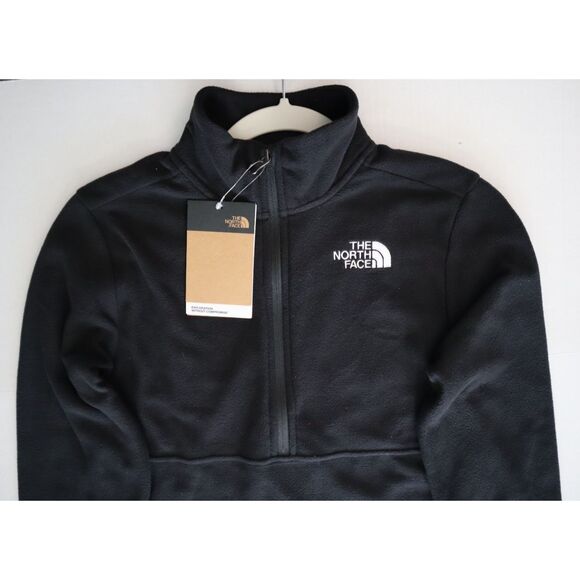 The North Face Teen Kid's Sz Medium Black Glacier 1/4 Zip Fleece Pullover - Picture 5 of 7
